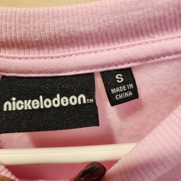 Nickelodeon pink Sponge Bob Pullover Crew Neck Sweater Size S - Picture 4 of 11